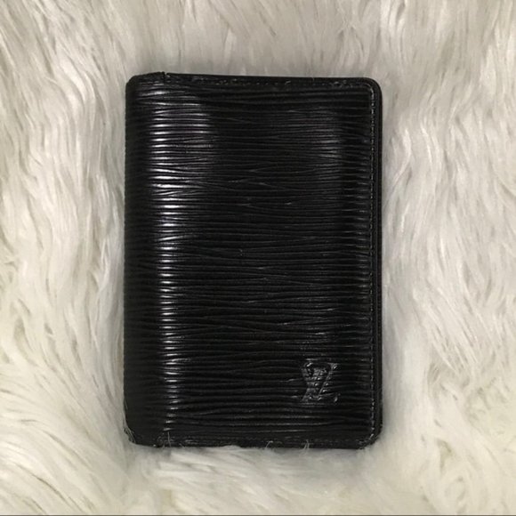 Authentic Louis Vuitton Black Epi Leather Pocket Organizer - Picture 1 of 6